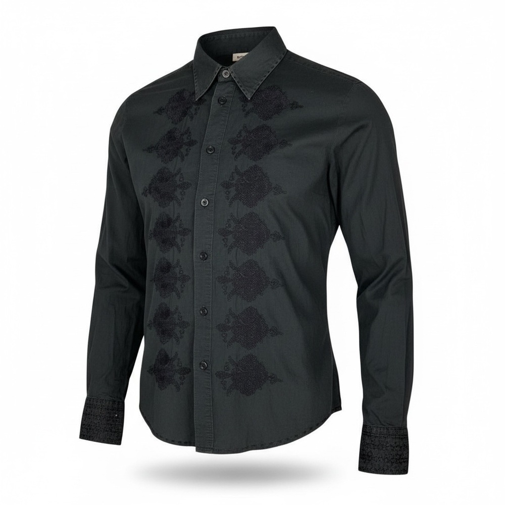 👔 Just Cavalli Embroidered Button-Down Shirt | Men’s‎ IT 48 (M)